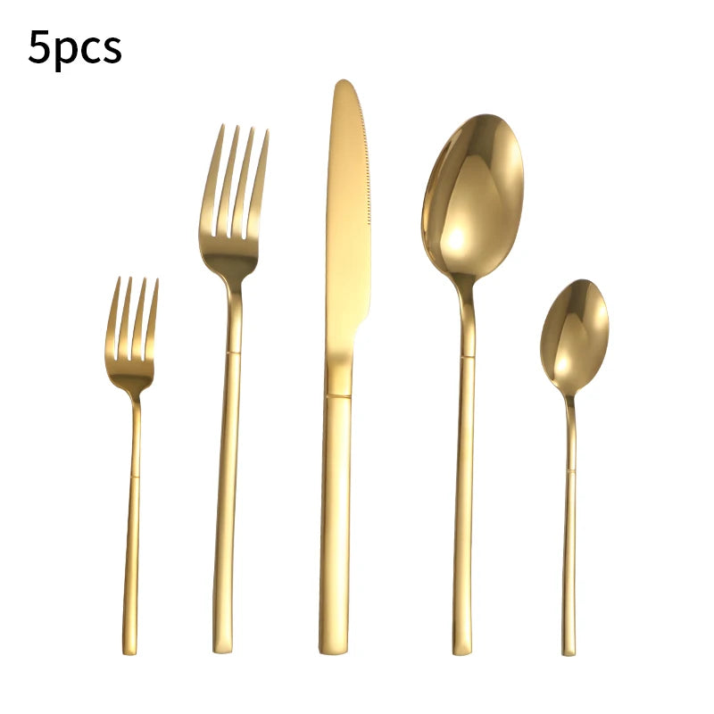Durable Stainless Steel Cutlery Set – Elegant Tableware for Events