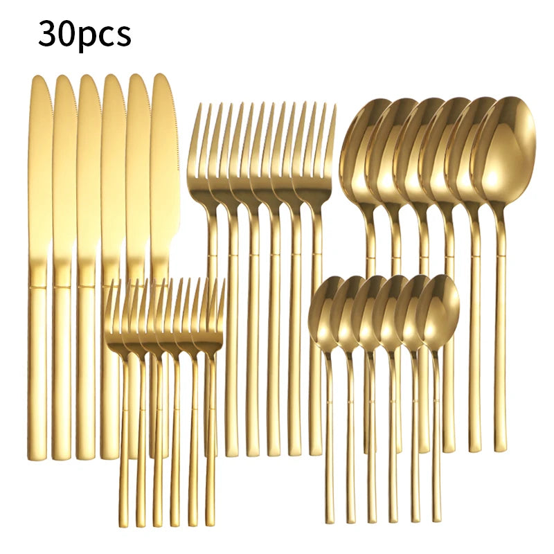 Durable Stainless Steel Cutlery Set – Elegant Tableware for Events
