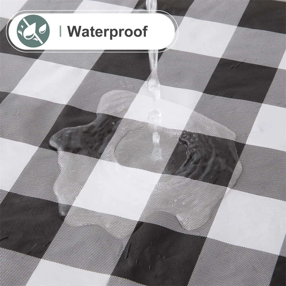 Wipeable Plastic Table Cover – Kitchen, Dining & Outdoor Use