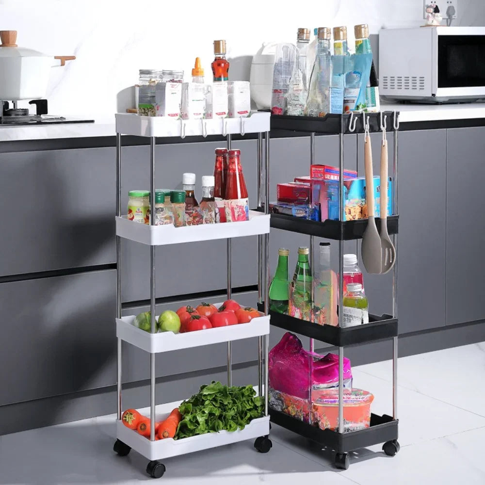 Portable Floor Storage Trolley – Bathroom & Living Room Organizer