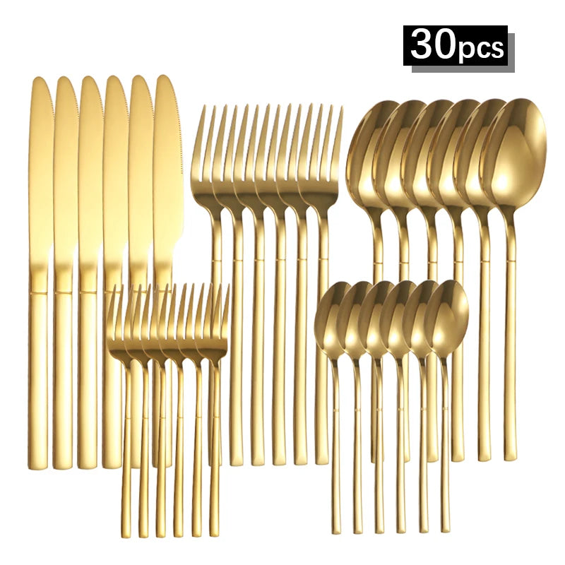Durable Stainless Steel Cutlery Set – Elegant Tableware for Events