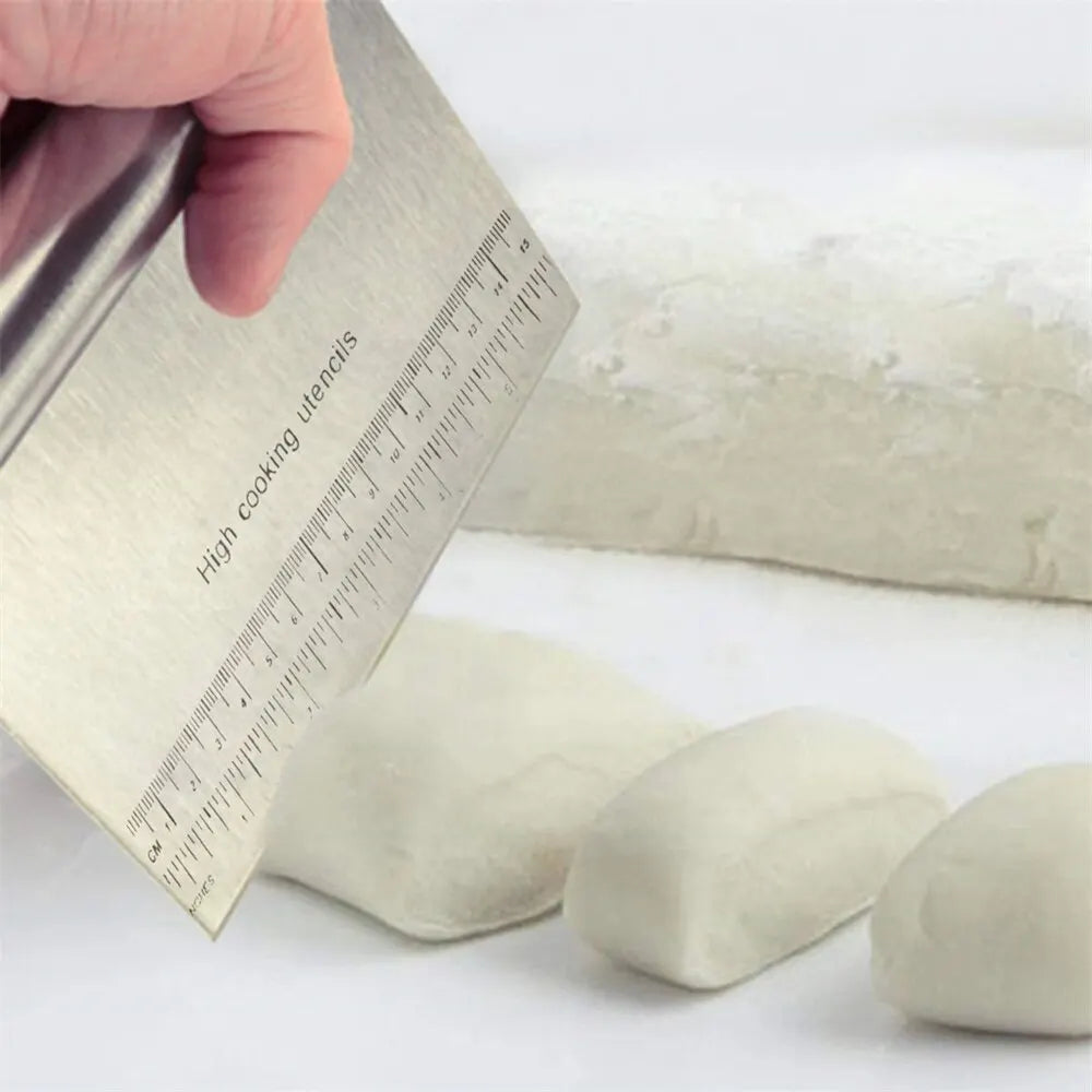 Multipurpose Steel Baking Scraper with Scale