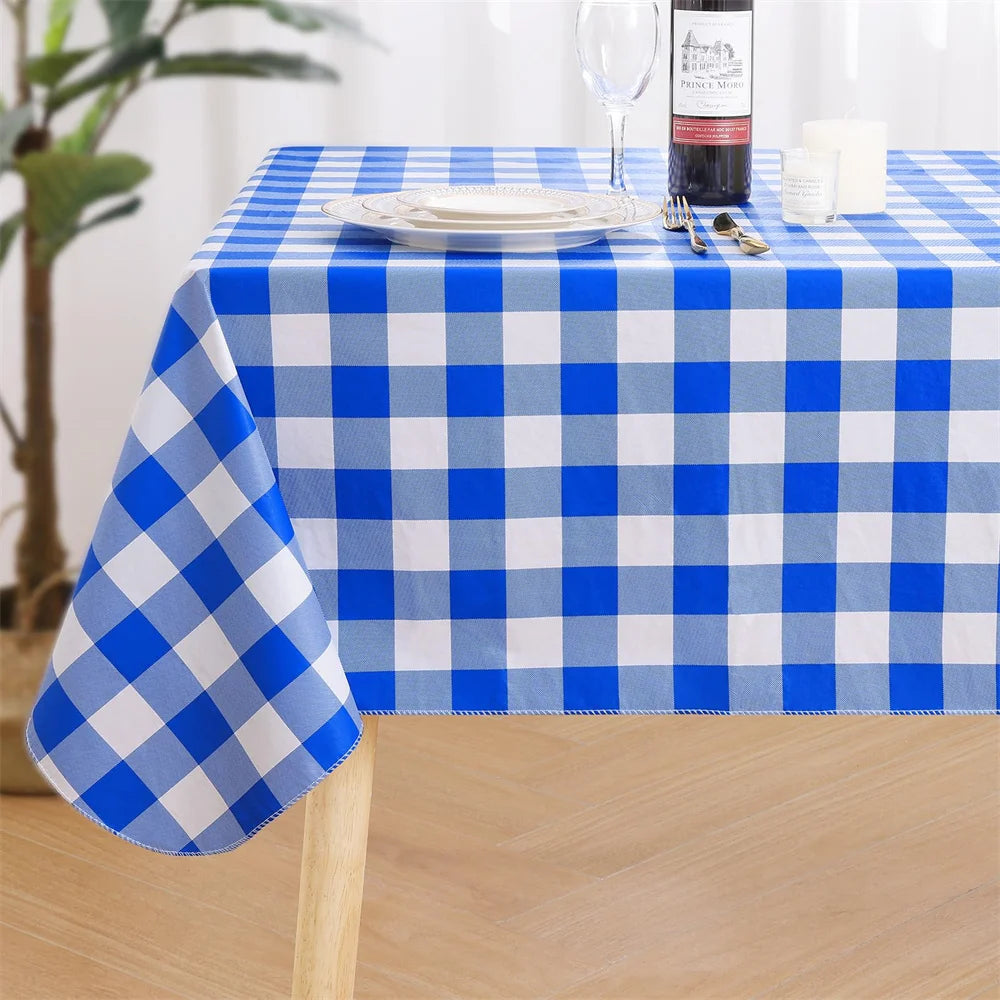 Wipeable Plastic Table Cover – Kitchen, Dining & Outdoor Use