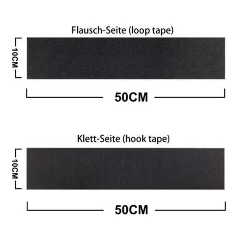2pcs Frameless License Plate Holder – Black, Weatherproof