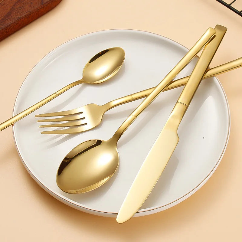 Durable Stainless Steel Cutlery Set – Elegant Tableware for Events