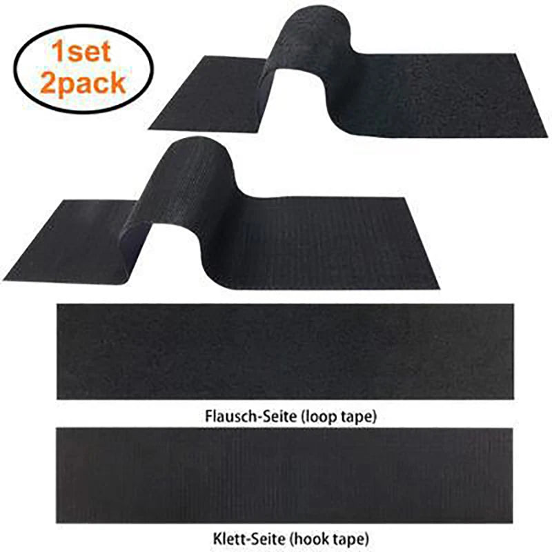 2pcs Frameless License Plate Holder – Black, Weatherproof