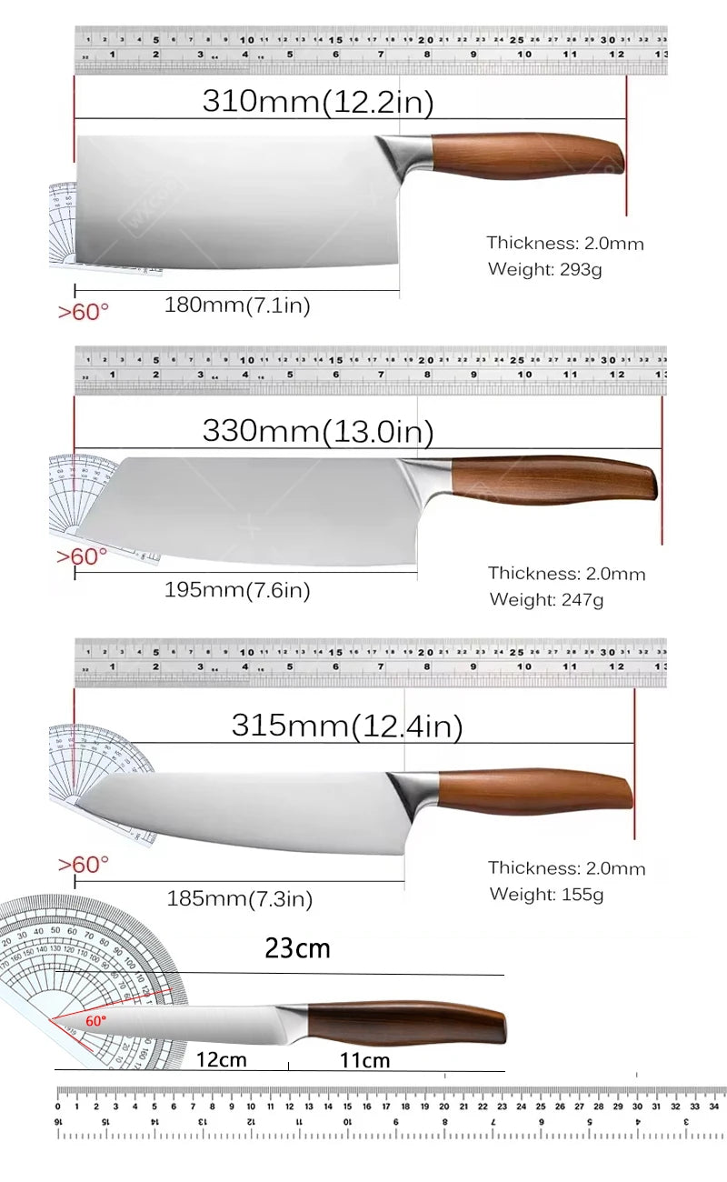 KuroKen Set – Japanische Edelstahl-Kochmesser für Profis