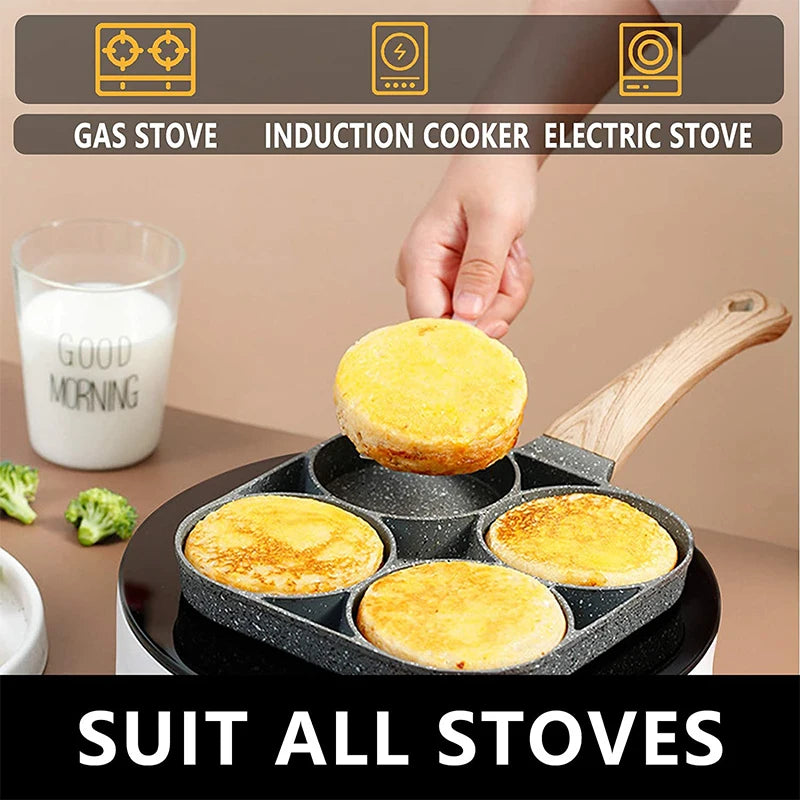 EggMaster 4-Cup – Nonstick Pfanne für perfekte Frühstücksrezepte