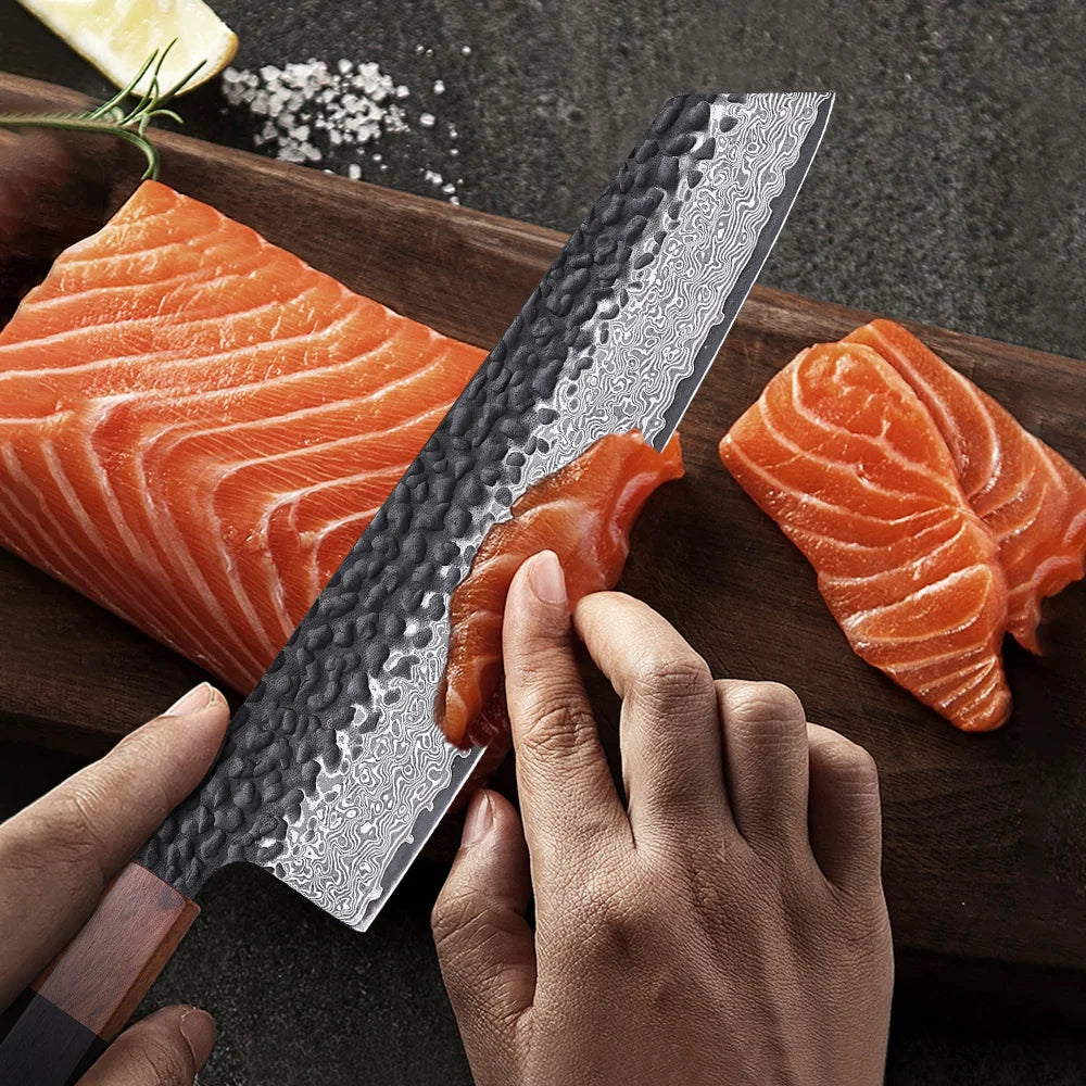 Takumi Kiritsuke 8.2″ – Präzisionsmesser aus Damaststahl