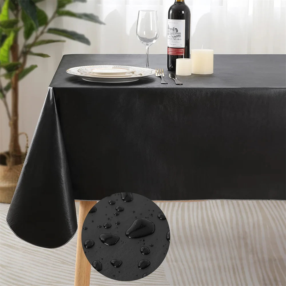 Wipeable Plastic Table Cover – Kitchen, Dining & Outdoor Use