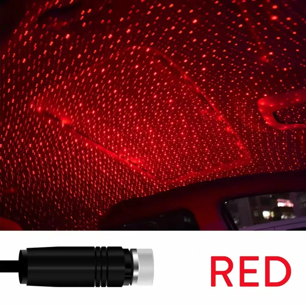 Car Ambient Night Light – Mini USB Star Projector