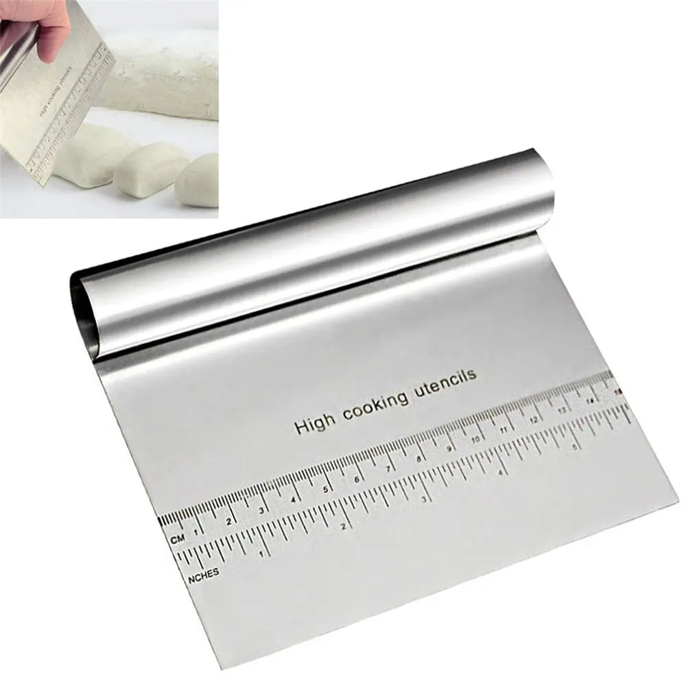 Multipurpose Steel Baking Scraper with Scale