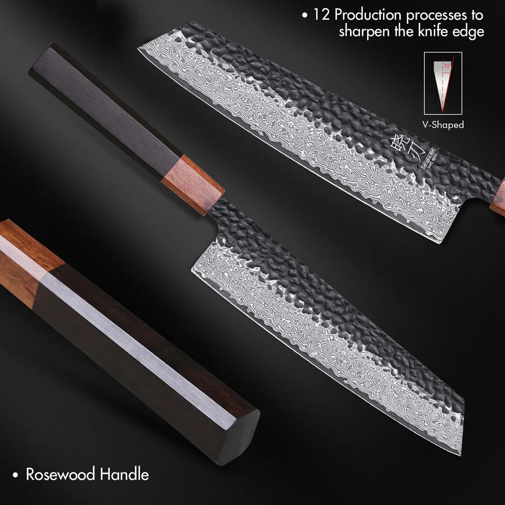 Takumi Kiritsuke 8.2″ – Präzisionsmesser aus Damaststahl