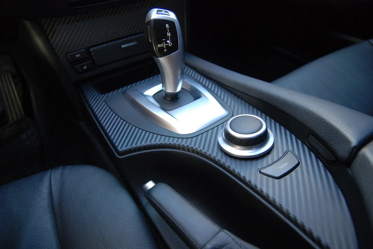 Car Hood & Roof Stickers – Black 3D Carbon Fiber Wrap Stripes
