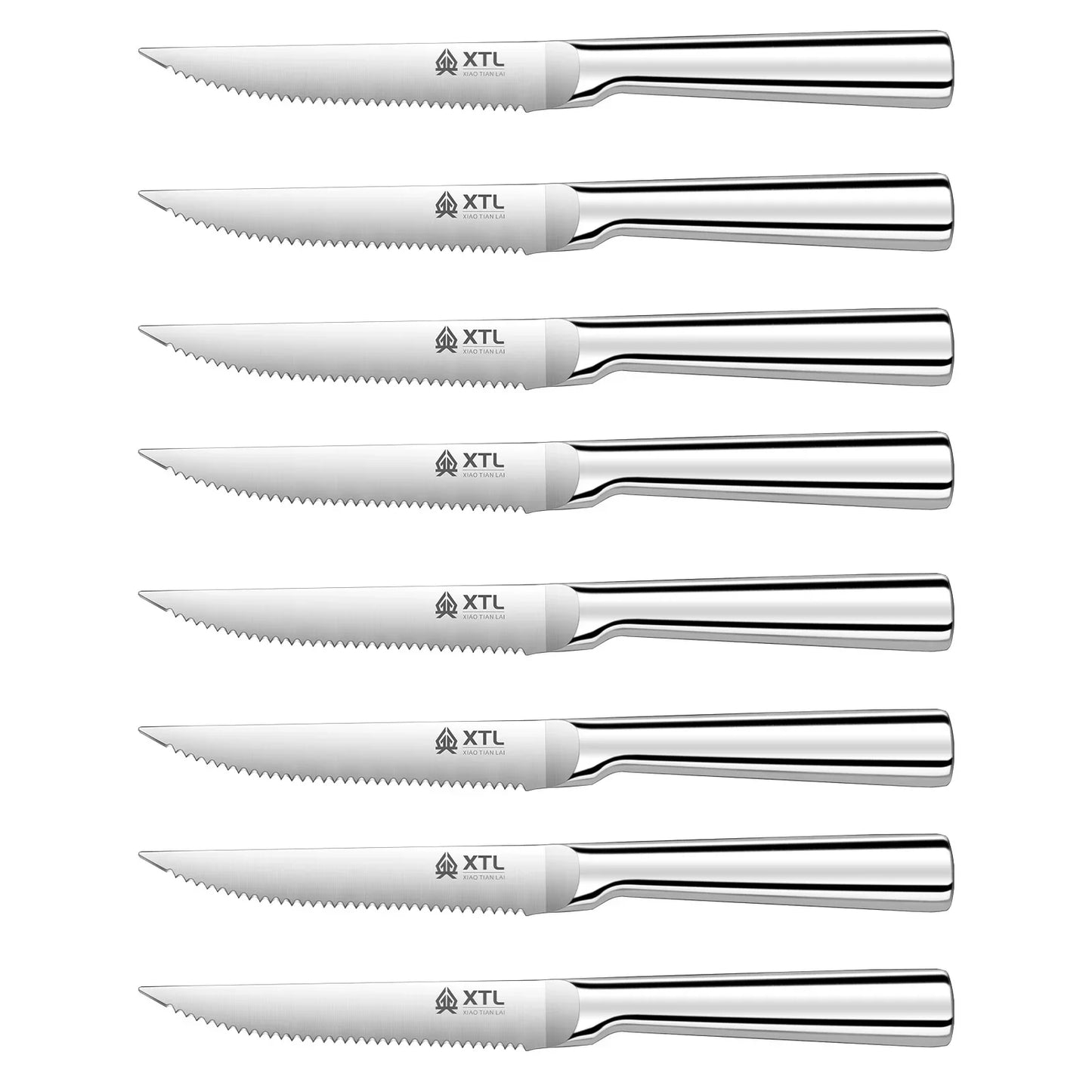Premium Stainless Steel Steak Cutlery Set – 4/6/8pcs Knife, Fork & Spoon