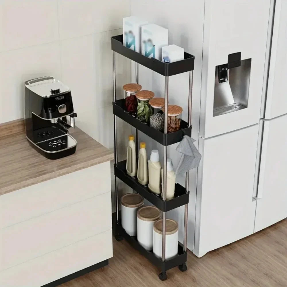 Portable Floor Storage Trolley – Bathroom & Living Room Organizer
