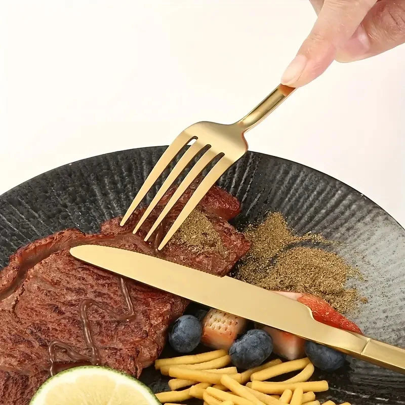 Durable Stainless Steel Cutlery Set – Elegant Tableware for Events