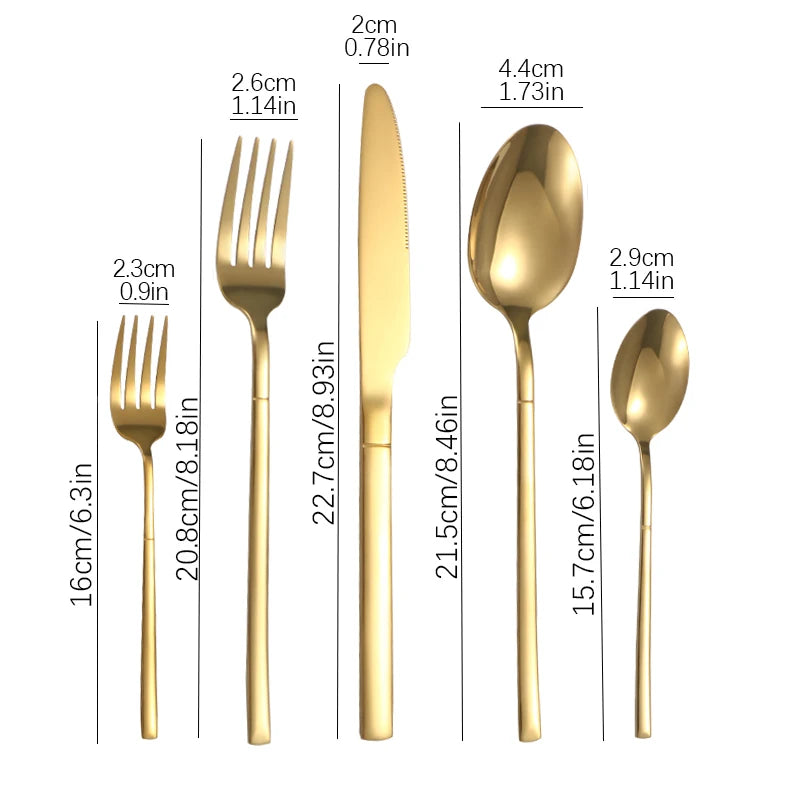 High-End Stainless Steel Dining Set – 6/30pcs Cutlery for Restaurants & Events