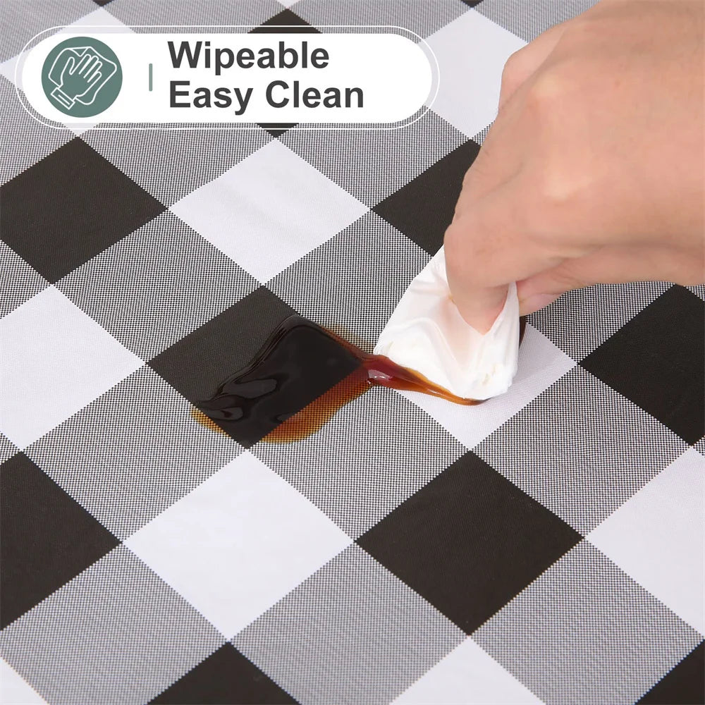 Wipeable Plastic Table Cover – Kitchen, Dining & Outdoor Use