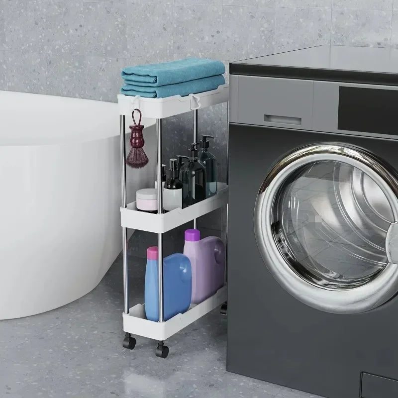 Portable Floor Storage Trolley – Bathroom & Living Room Organizer