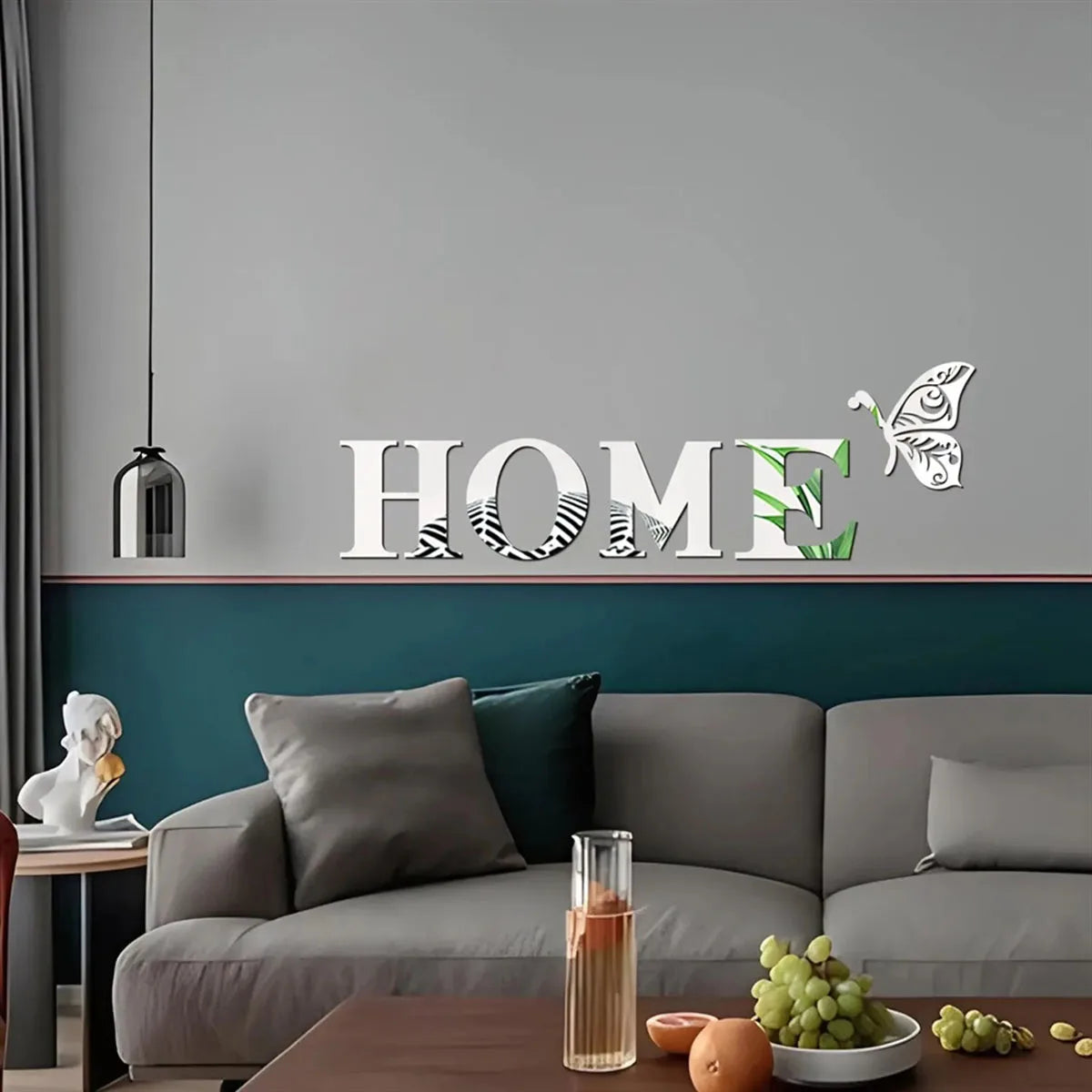 3D Mirror Wall Sticker “HOME”