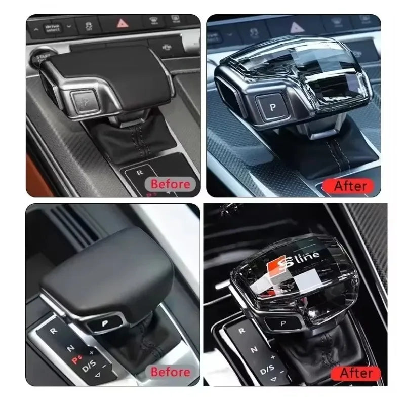 Automatic Crystal Gear Handle for Audi Cars – Luxury Gear Lever Upgrade