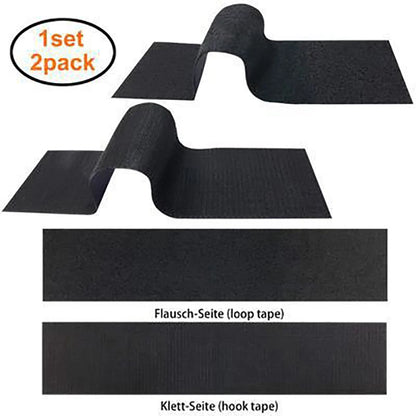 2pcs Frameless License Plate Holder – Black, Weatherproof
