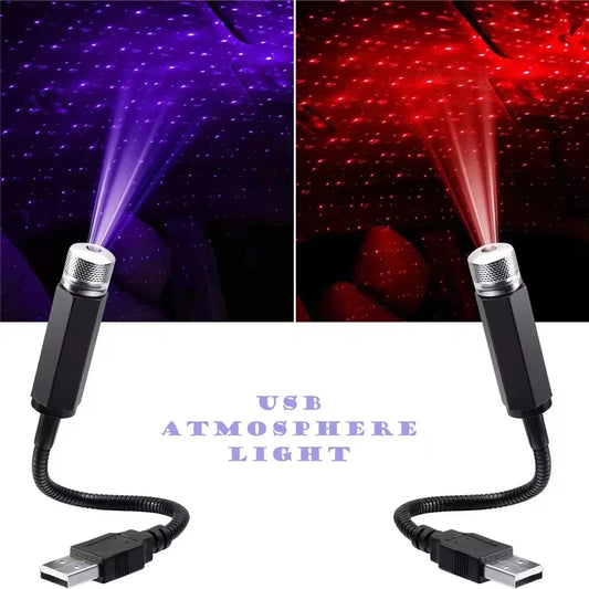Car Ambient Night Light – Mini USB Star Projector