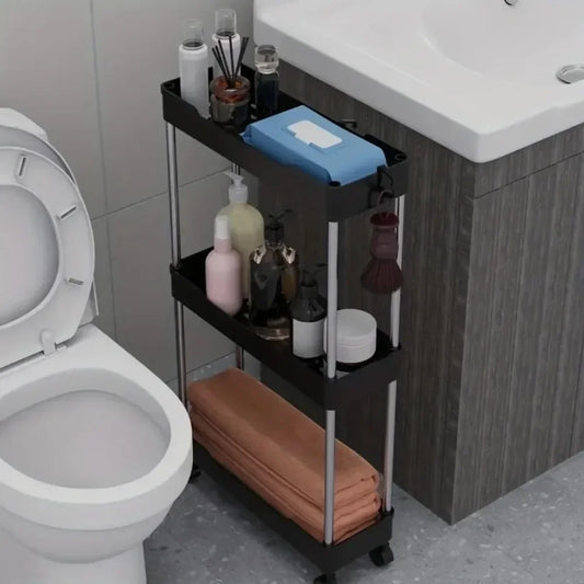 Portable Floor Storage Trolley – Bathroom & Living Room Organizer