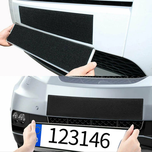2pcs Frameless License Plate Holder – Black, Weatherproof