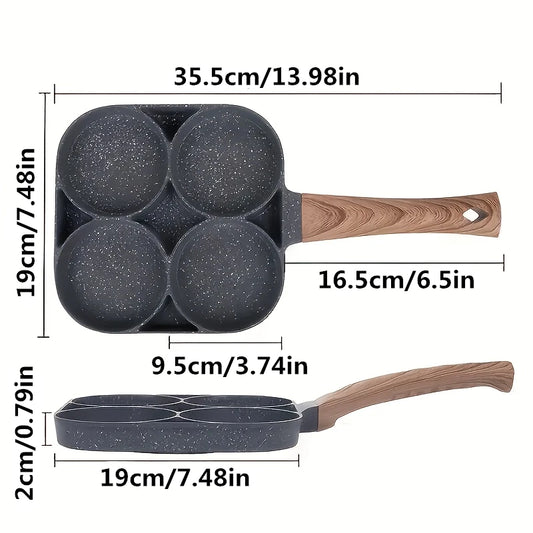 EggMaster 4-Cup – Nonstick Pfanne für perfekte Frühstücksrezepte