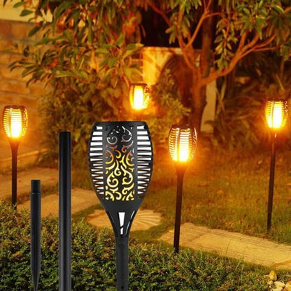 LED Solar Flame Torch Light – Waterproof Outdoor Garden Lamp